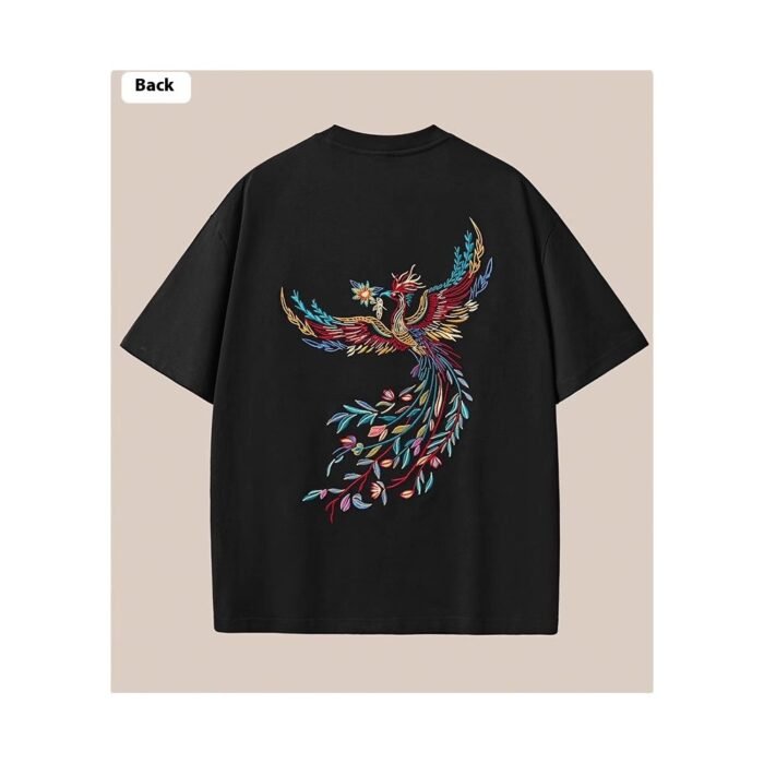 Cotton Short-sleeved T-shirt Men's Embroidery Loose - Image 6