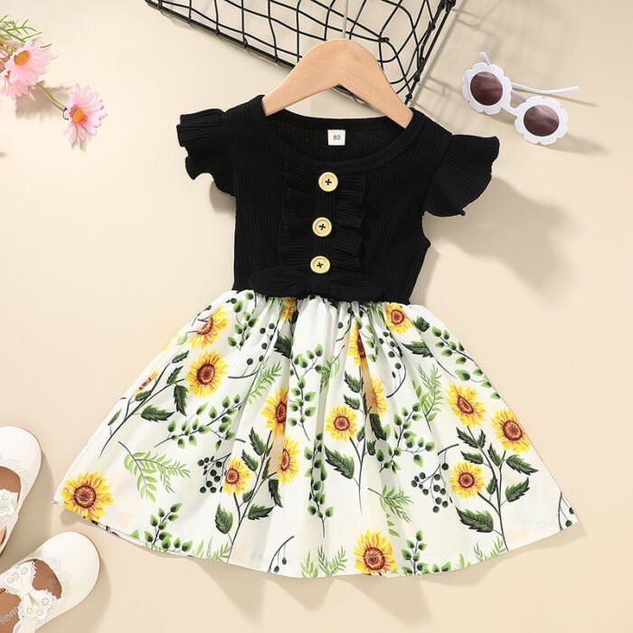 Toddler Kids Baby Girls Clothes Summer Girls Dress - Image 3
