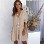 Lace Sleeveless Maternity Dress - Image 4