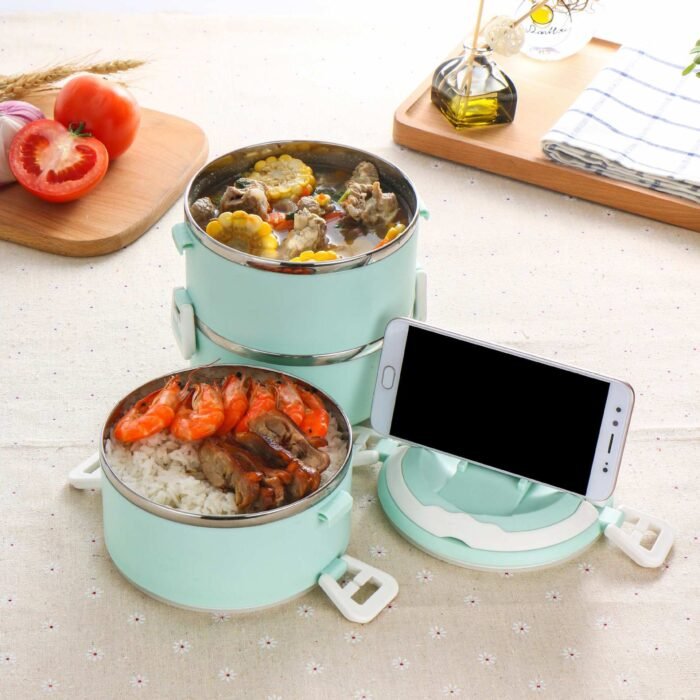 304 lunch box stainless steel insulated lunch box - Image 3