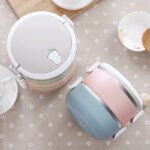 Cute Stainless Steel Insulated Lunch Box With Multi-layer Detachable - Image 4