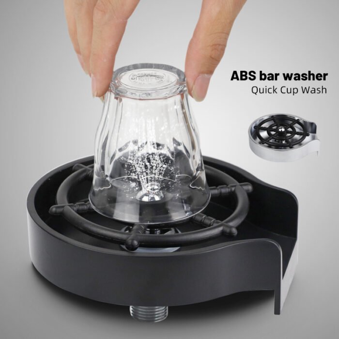 Bar Counter Cup Washer Sink High-pressure Spray Automatic Faucet Coffee Pitcher Wash Cup Tool Kitchen - Image 1