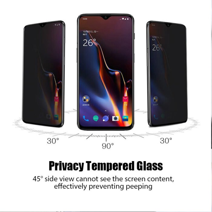 Anti Spy Screen Protector Tempered Glass For Note 10 Pro 9 8 7 T K30 K40 Pro - Image 6