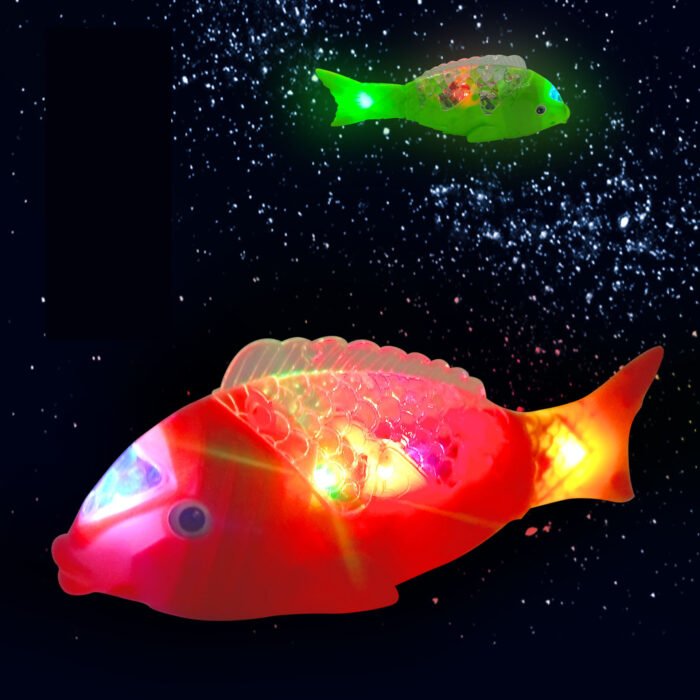 Children's Electric Fish Toy Flash Swing Projection Luminous Music Simulation - Image 2
