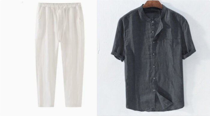Men's Shirt New Short Sleeve Summer Stand Collar - Image 6