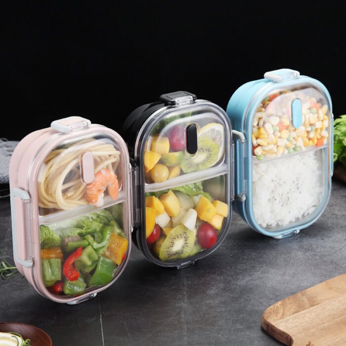 Portable Children's Lunch Box, 304 Stainless Steel Bento, Kitchen Leak Proof Food Box for Kids - Image 1