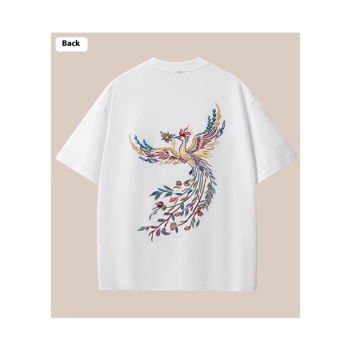 Cotton Short-sleeved T-shirt Men's Embroidery Loose - Image 4