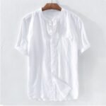Men's Shirt New Short Sleeve Summer Stand Collar - Image 9