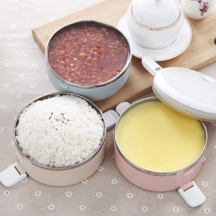 Cute Stainless Steel Insulated Lunch Box With Multi-layer Detachable - Image 3