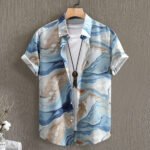 Fashion Digital Printing Men's Short Sleeve Shirt - Image 4