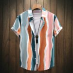 Fashion Digital Printing Men's Short Sleeve Shirt - Image 3