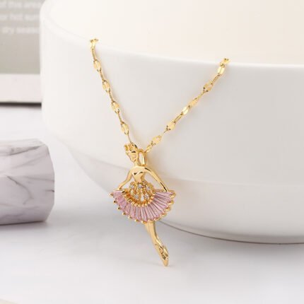 Fashion Personality Ballet Girl Angel Necklace