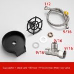 Bar Counter Cup Washer Sink High-pressure Spray Automatic Faucet Coffee Pitcher Wash Cup Tool Kitchen - Image 9