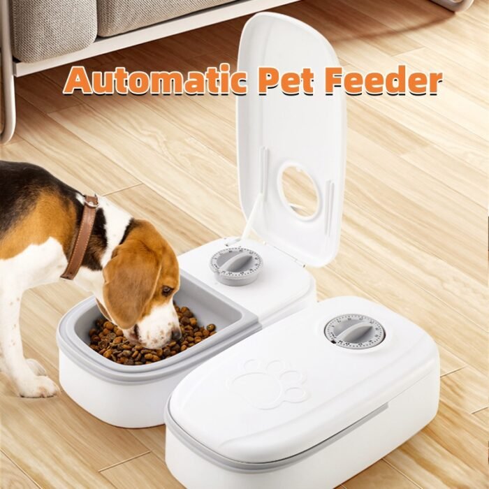 Automatic Pet Feeder Smart Food Dispenser For Cats Dogs Timer Stainless Steel Bowl Auto Dog Cat Pet Feeding Pets Supplies - Image 1