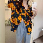Retro Printed Shirt Top Summer Women's - Image 4