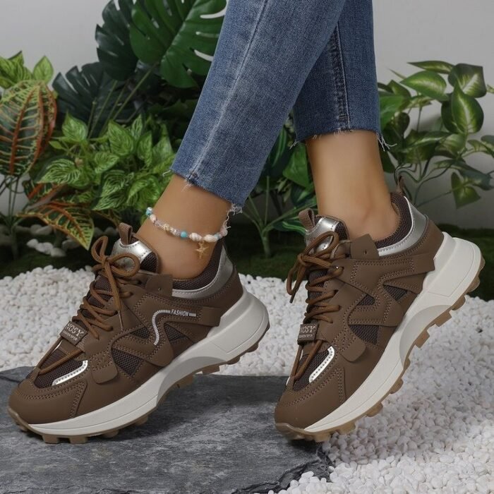 Foreign Trade Casual Sneaker Clunky Shoes Online Red Shoes - Image 5