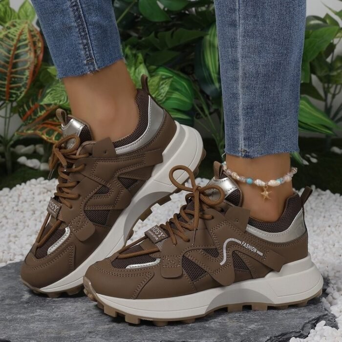 Foreign Trade Casual Sneaker Clunky Shoes Online Red Shoes - Image 4