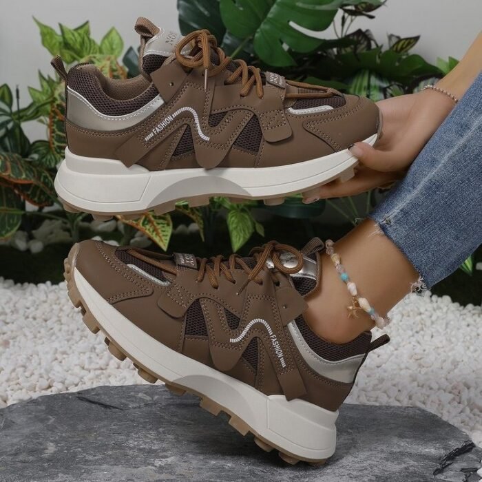 Foreign Trade Casual Sneaker Clunky Shoes Online Red Shoes - Image 1