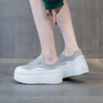 All-match Fashion Thick Bottom 8cm Trendy Ins Simple Shoes Women - Image 3