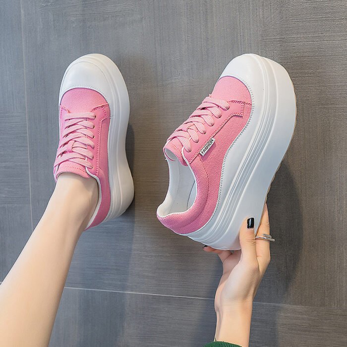 All-match Fashion Thick Bottom 8cm Trendy Ins Simple Shoes Women - Image 1