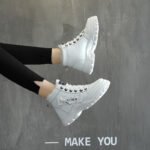 Korean Style Student All-matching Warm High-top Martin Boots - Image 3